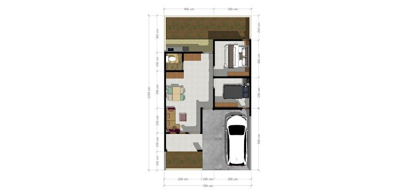 Denah Rumah Type 45