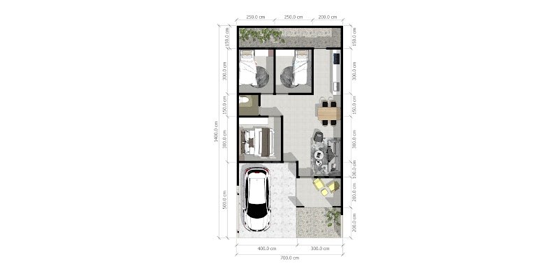 Denah Rumah Type 62