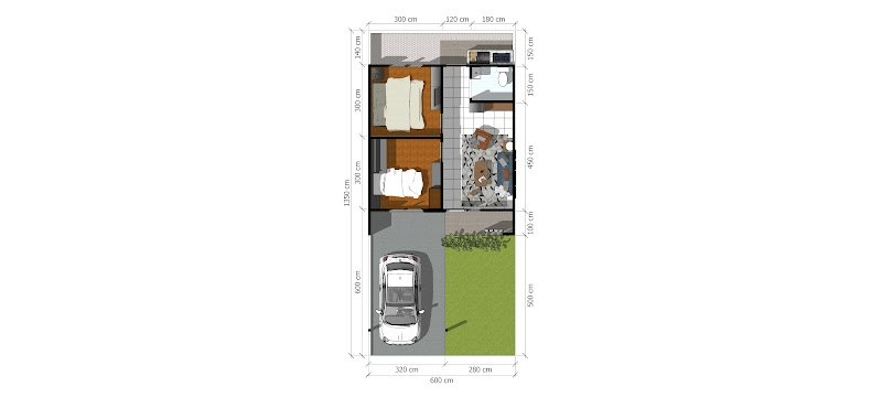 Denah Rumah Type 36